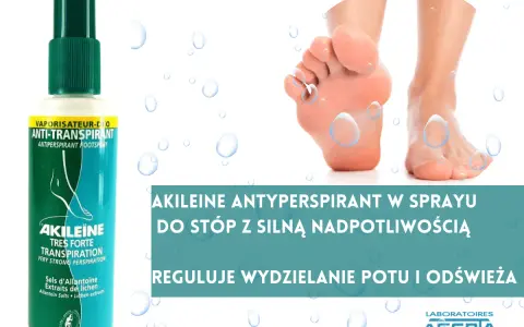Szukasz skutecznego środka na pocenie nóg? Forum poleca Akileïne Antyperspirant w sprayu, który reguluje pot i odświeża stopy.