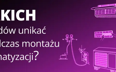 Jakich błędów unikać podczas montażu klimatyzacji? Schemat instalacji klimatyzatora z jednostką wewnętrzną i zewnętrzną.