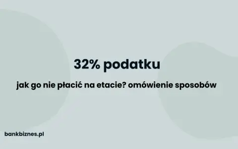 Jak uniknąć drugiego progu podatkowego? Zmień 32% na 12%!