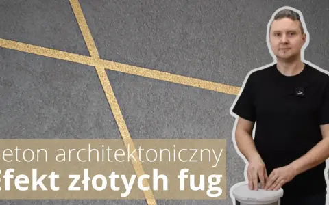 Jak zrobić beton ze złotymi paskami - krok po kroku do efektu wow