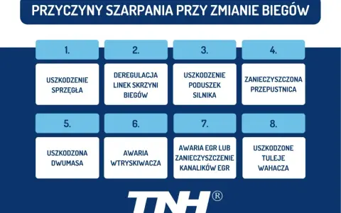 Przyczyny szarpania przy zmianie biegów: uszkodzenie sprzęgła, awaria wtryskiwacza, uszkodzone tuleje wahacza i inne problemy.