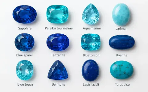 Dodici gemme blu, dal zaffiro al lapis lazuli, esplorano il **pietra blu significato**.