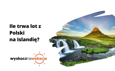 Piękny wodospad i góra Kirkjufell na Islandii. Dowiedz się, ile trwa lot z Polski na Islandię, by zaplanować wymarzone wakacje.