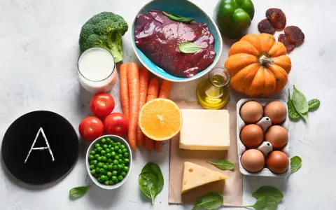 Lebensmittel reich an Vitamin A: Leber, Karotten, Kürbis, Spinat, Eier, Milch, Käse, Butter, Aprikosen. So beugen Sie einem Vitamin-A-Mangel vor.