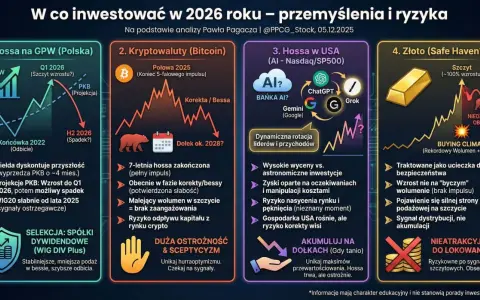Analiza 2026: Hossa na GPW, Bitcoin, Hossa w USA (AI), Złoto. Gdzie inwestować na giełdzie? Sprawdź prognozy i ryzyka.