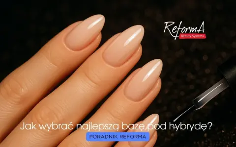 Dłonie z idealnym manicure hybrydowym. Poradnik o rodzajach baz pod hybrydę.
