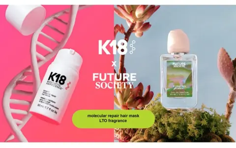 K18 biomimetic hair science mask i perfumy Future Society Floating Forest.
