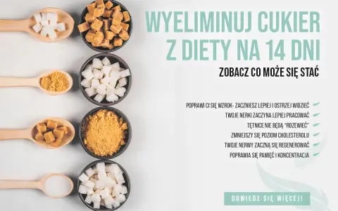 Łyżki i miseczki z różnymi rodzajami cukru. Eliminacja cukru z diety na 14 dni może przynieść korzyści, np. poprawę wzroku. Pierwsze objawy odstawienia cukru mogą być pozytywne.