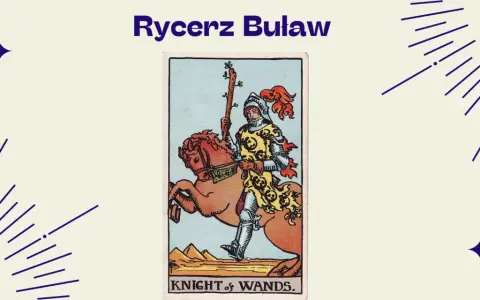 Rycerz buław na koniu, w zbroi, z buławą w dłoni, wyrusza na przygodę.