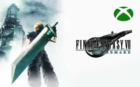 Cloud Strife con su gran espada, listo para la aventura en Final Fantasy VII Remake para Xbox.
