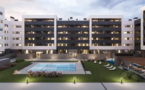 Modern apartments with pool and green areas, ideal for families. VPO Zaragoza.