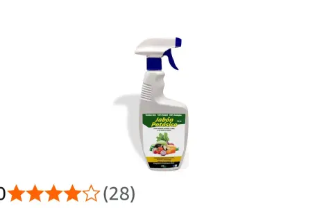 Botella con pulverizador de jabón potásico para sulfatar tus plantas. Elimina plagas de forma natural.