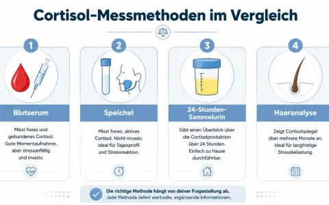 Porównanie metod pomiaru kortyzolu: badanie krwi, śliny, moczu z 24h i włosów. Dowiedz się, jak zbadać poziom kortyzolu.