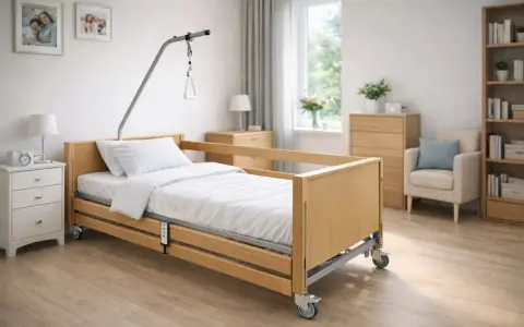 Łóżko rehabilitacyjne z wysięgnikiem, idealne do zapewnienia komfortu i wsparcia. Dofinansowanie do łóżka rehabilitacyjnego może ułatwić jego zakup.