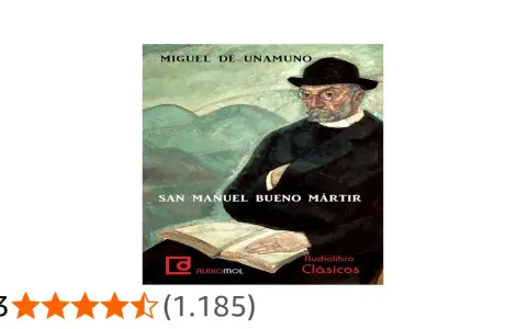 Portada de "San Manuel Bueno Mártir" de Miguel de Unamuno, un resumen visual de la obra.