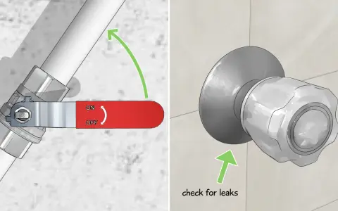 Turn off water supply to replace shower valve. Check for leaks after installation.