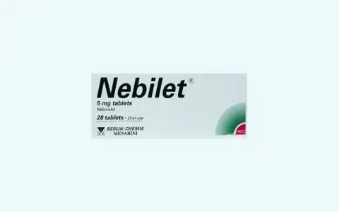 Opakowanie leku Nebilet, zawierające 28 tabletek po 5 mg nebivololu do stosowania doustnego.