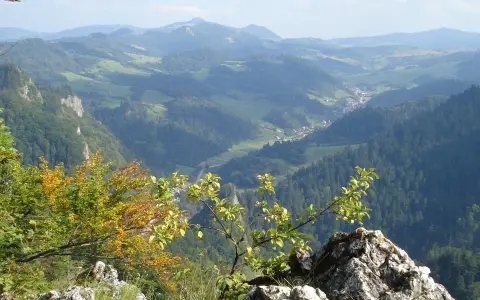 Widok na Pieniny, gdzie można zdobyć Trzy Korony i zobaczyć sokolicę w jeden dzień.