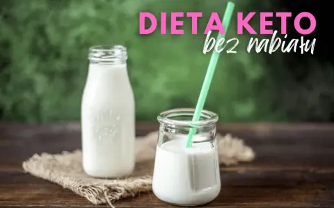 Dieta keto bez nabiału. Dwie butelki z mlekiem, jedna z zieloną słomką. Idealne dla osób z uczuleniem na nabiał.