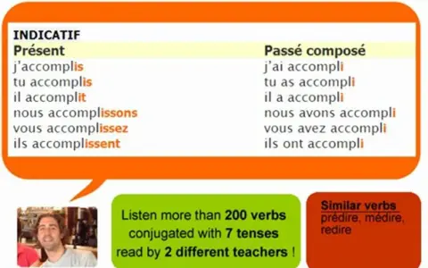 Tableau de conjugaison du verbe "accomplir" au présent et passé composé. Apprenez à accomplir la conjugaison française !