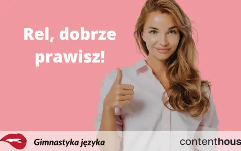 Rel, dobrze prawisz! Uśmiechnięta kobieta pokazuje kciuk w górę. To znak, że wszystko jest OK.