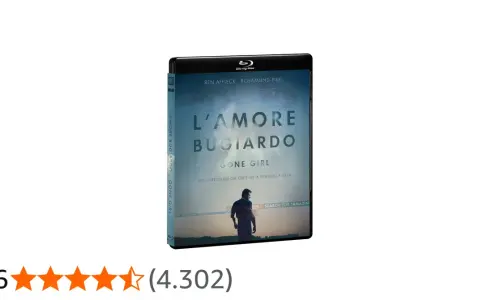 Copertina Blu-ray "L'amore bugiardo" (Gone Girl). La trama completa del film, con Ben Affleck e Rosamund Pike, svela verità sconvolgenti.