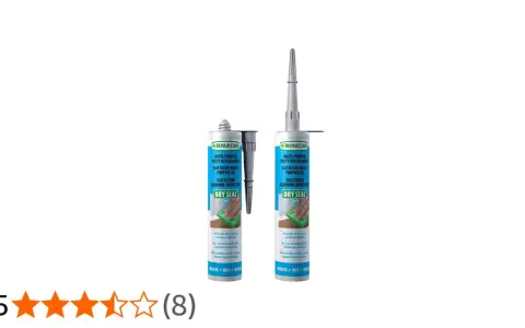 Due tubetti di sigillante "Dry Seal" come alternativa allo stucco per vetri.