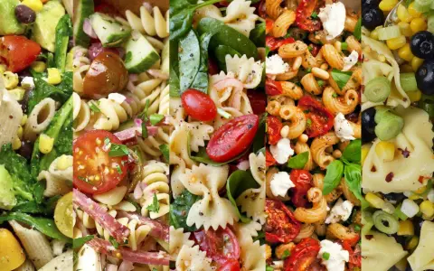 Sei diverse ricette insalata di pasta: con verdure, salumi, pomodorini e mozzarella. Un tripudio di sapori freschi e colorati.