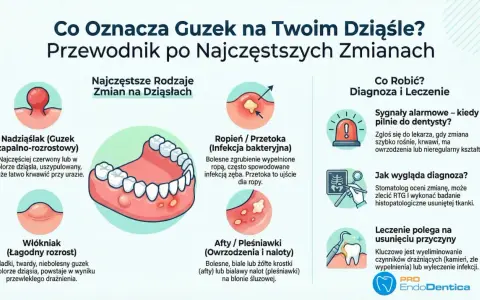 Guzek na dziąśle, ropień lub przetoka zębowa? Dowiedz się, co oznaczają zmiany i kiedy szukać pomocy. Domowe sposoby nie zawsze wystarczą.