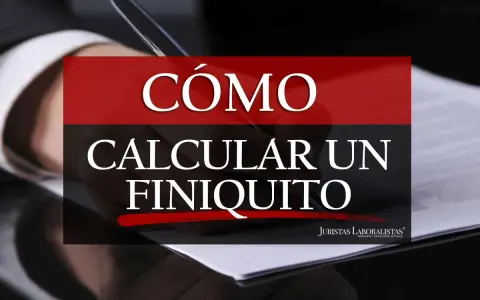 Cómo calcular un finiquito tras un despido disciplinario. Mano escribiendo en un documento.