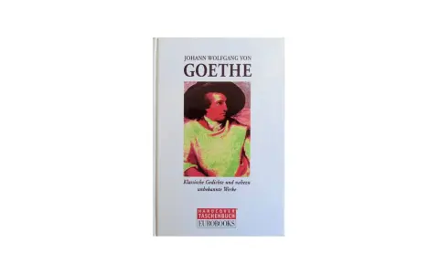 Buchcover mit Porträt von Goethe, Titel "Johann Wolfgang von Goethe" und Untertitel.