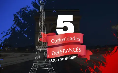 Descubre 5 curiosidades del francés que te sorprenderán. La Torre Eiffel y el Arco del Triunfo de París son el telón de fondo.
