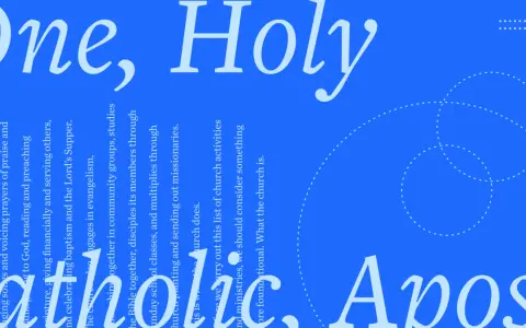 The text describes what an apostolic church is, detailing its practices like worship, baptism, evangelism, and community engagement.