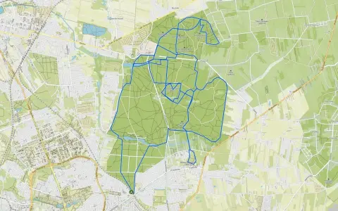 Mapa z zaznaczonymi trasami rowerowymi w Łódzkiem. Idealne do odkrywania pięknych krajobrazów na dwóch kółkach.