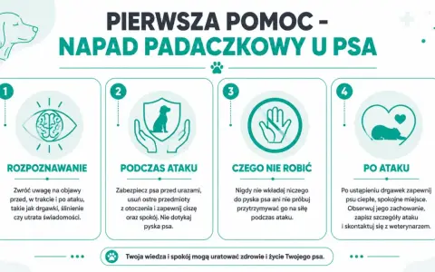 Pierwsza pomoc przy atakach padaczki u psa: rozpoznawanie, postępowanie podczas i po ataku, czego nie robić. Twoja wiedza ratuje życie.