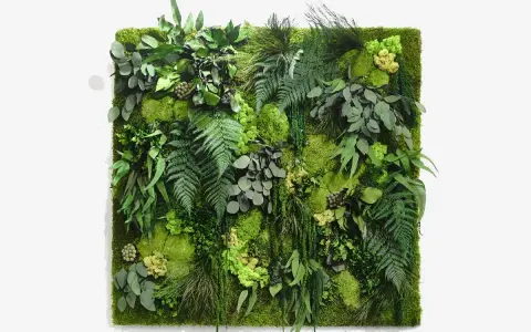Un tableau végétal stabilisé, un chef-d'œuvre de nature préservée. L'art de fabriquer tableau végétal stabilisé prend vie avec cette composition luxuriante.