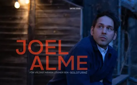 Joel Alme i Stockholm, en artist redo för sin soloturné "För väldigt många lögner sen".