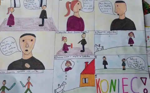 Klasa 4. Komiks o Zawiszy Czarnym i Jadwidze. Opowiada o rozstaniu, tęsknocie i powrocie.