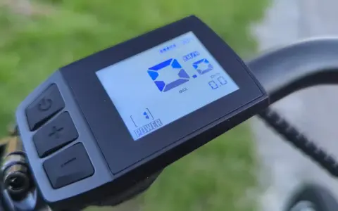 Display des Bosch Purion mit 98% Akku, Geschwindigkeit 0.0 km/h und Power-Anzeige.