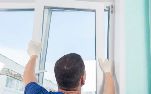 Instalador ajusta ventana nueva. Busca opiniones sobre cambiar ventanas sin obra para una reforma rápida y limpia.