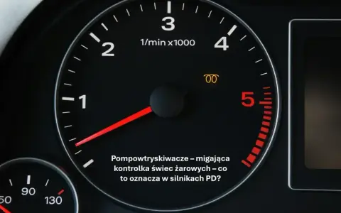 Kontrolki Audi A4 B6: migająca kontrolka świec żarowych informuje o problemie z pompowtryskiwaczami w silnikach PD.