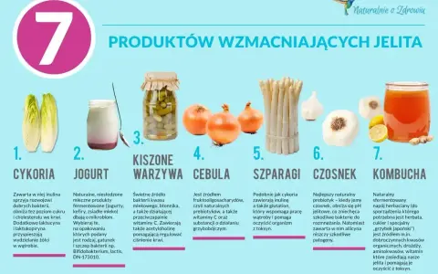 Cykoria, jogurt, kiszone warzywa, cebula, szparagi, czosnek, kombucha – produkty, które pomogą przy biegunce i wzmocnią jelita.
