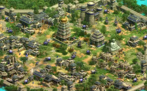Un imperio en Age of Empires 2, con elefantes, templos y edificios de piedra. ¡Descubre trucos para dominar el juego!