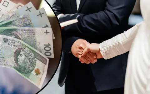 Pieniądze na ślub, ile dać księdzu? Złotówki w ręku pary młodej, symboliczne wsparcie dla ceremonii.