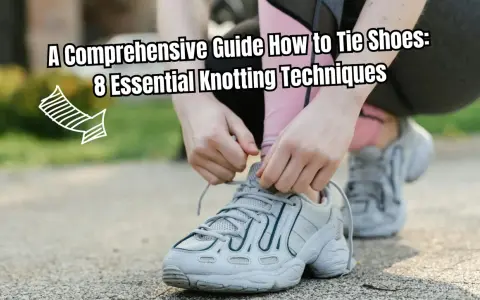 Mani che imparano come allacciare le scarpe, con un'utile guida visiva.