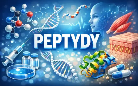 Peptydy na twarz: nauka o odmładzaniu skóry, budowie mięśni i regeneracji. Molekuły, DNA, zastrzyki i kapsułki.