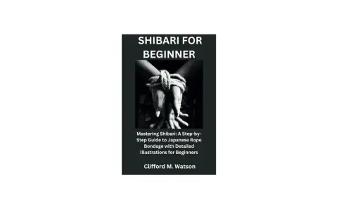 Okładka książki "Shibari for Beginner" z rękami związanymi liną. Podstawy shibari dla początkujących.