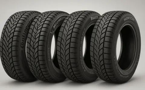 Quattro pneumatici invernali di marche note, tra cui Continental, Michelin, Pirelli e Nokian. Non sono pneumatici coreani, ma offrono prestazioni eccellenti.