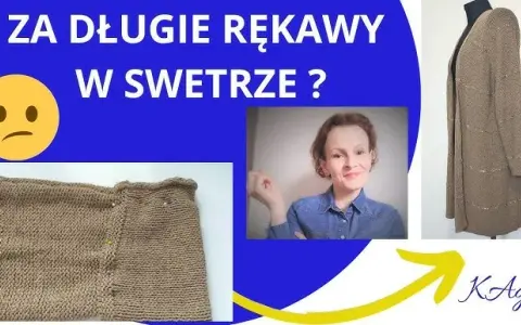 Za długie rękawy? Skróć sweter samodzielnie! Poradnik krok po kroku
