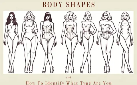 Illustrazioni di diverse forme del corpo femminile, per aiutarti a capire che fisico ho.